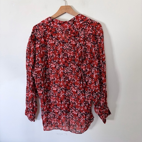 NWT $240 The Kooples Burning Flowers Shirt - Picture 3 of 7